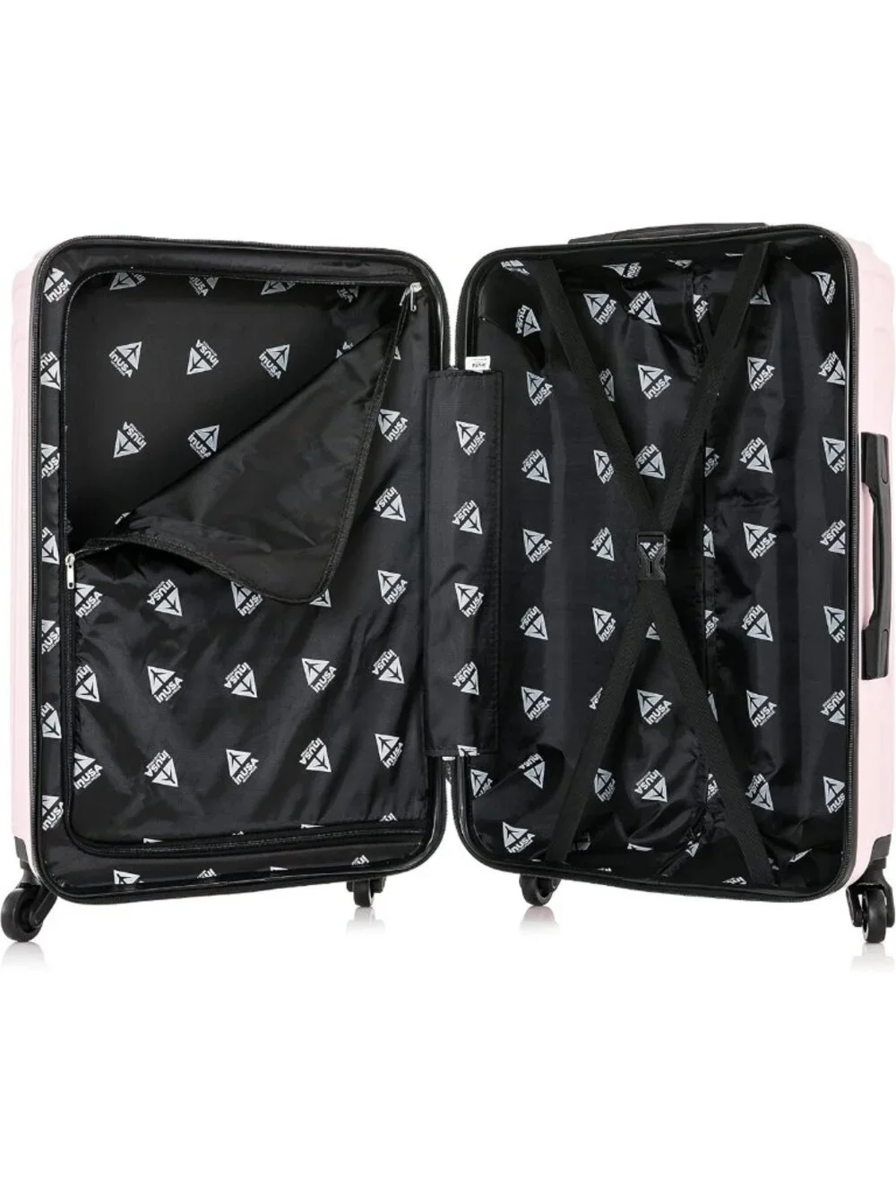 Lightweight 24-Inch Medium Hardside Spinner Luggage - Stylish Pink Travel Bag